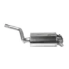 Bastuck rear silencer stainless steel Mercedes Benz 190E 1.8 2.0 2.3 2.6 190D 2.0 2.5 2.5TD W201