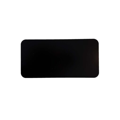 Abdeckplatte Verbandskasten W201 190E Alu eloxiert silber/schwarz