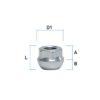 Radmutter M12X1,5 Kugel R12 Typ J2V - H: 18 mm