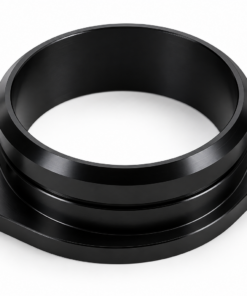 Aluminium Adapterflansch 2-Loch – CNC-gefräst – schwarz eloxiert DCOE / 50mm